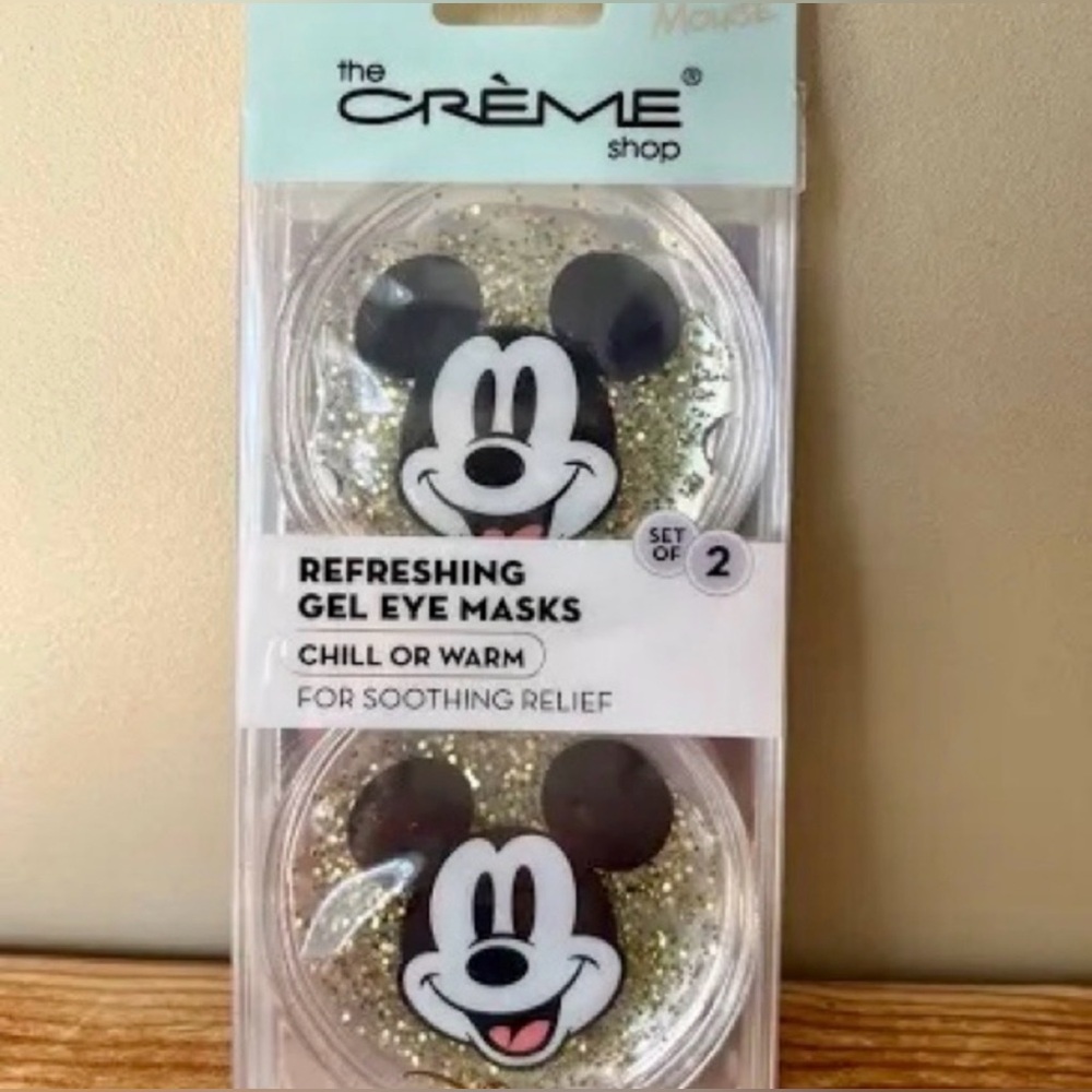 The Crème Shop Mickey Mouse Refreshing Gel Eye Masks, Limited Edition NIP